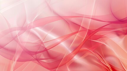 Abstract Pink and White Curved Lines Background