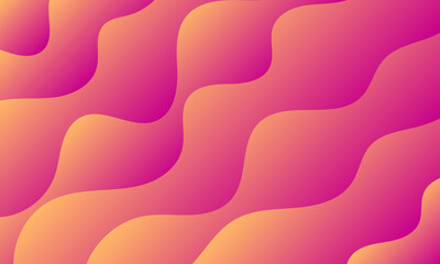 abstract yellow purple multi lines wave curves smooth gradient background