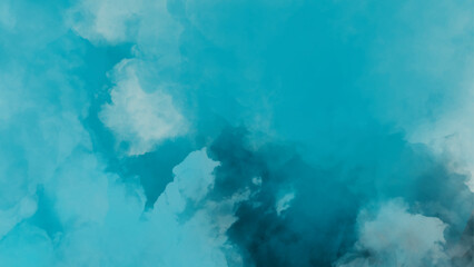 Hand painted abstract soft sky blue watercolor sky and clouds, Abstract soft blue watercolor background. 