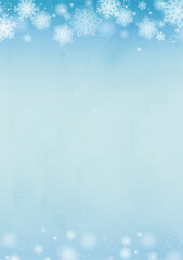 幻想的なブルーの雪の結晶背景