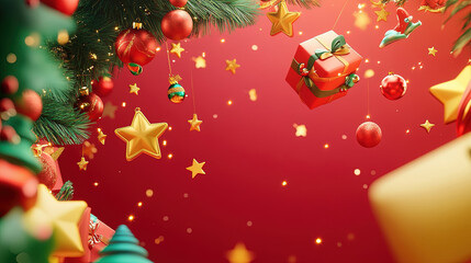 red christmas background wallpaper
