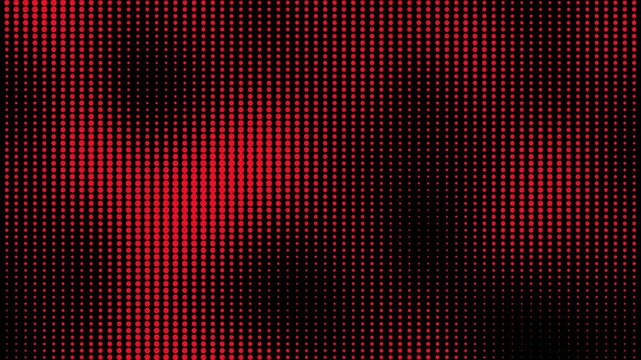 Red dotted grunge halftone animated background. Abstract halftone motion background. Moving dots seamless loop
