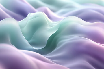 Obraz premium Pastel Mint and Lavender Seamless Blend