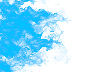 blue fire from the side