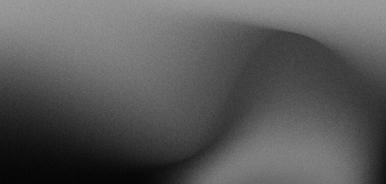 Monochrome dark background with grainy noise, black white abstract shape banner noise texture poster header cover wallpaper design, Gray abstract with coarse grain, monochrome abstract