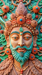 Obraz premium Clay sculpture texture background beautiful colors