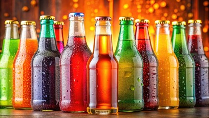Colorful Drinks Photography: Bottles, Cans, Refreshing Beverages, Rule of Thirds Composition