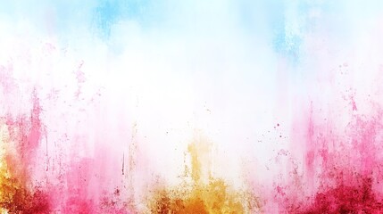 Fototapeta premium Abstract Colorful Background with Soft Gradients of Blue, Pink, Yellow, and White, Ideal for Artistic, Creative, and Design Projects or Digital Artwork