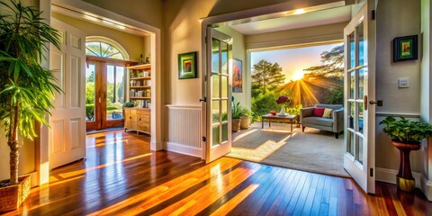 Candid Open Doorway Photography: Natural Light, Interior, Home, Entrance, Threshold, Doorway Scene, Everyday Life, Real Moments, Authentic, Spontaneity, Lifestyle Photography.
