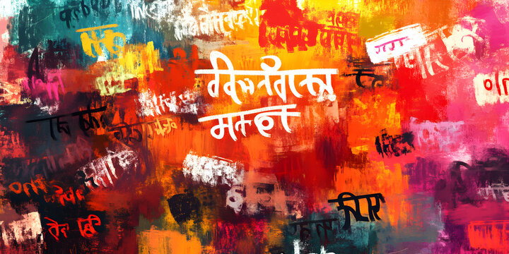 International Mother Language Day on Blurred Background