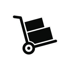 handcart icon vector design isolated on white background