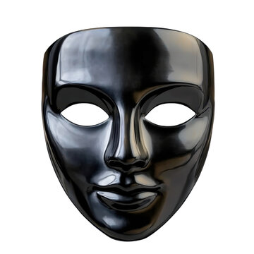 recommend clip art: Black Theater Mask isolated on transparent background