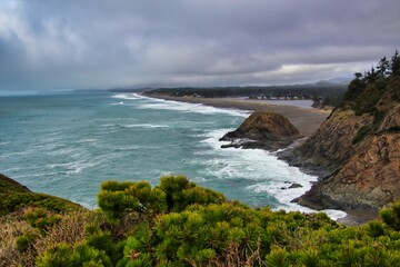 Southern Oregon Coastline in the Winter.