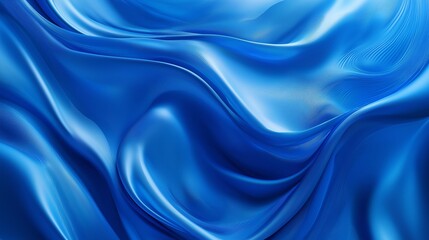A mesmerizing blue abstract liquid wave background, showcasing smooth and flowing textures that evoke a sense of calm and depth, perfect for modern aesthetics.