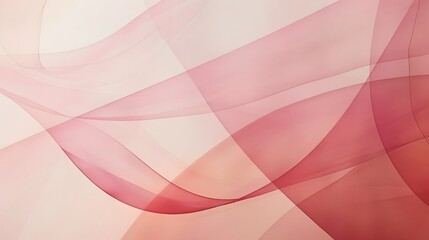 Abstract Pink and Beige Curved Lines Background