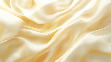 Obraz premium Soft Cream Satin Fabric Textures with Smooth Flowing Drapery