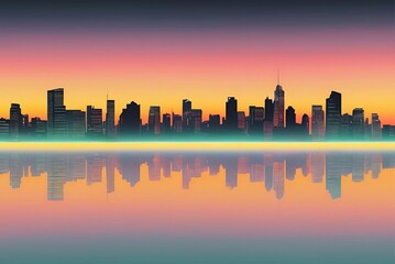 Obraz premium Cityscape Backgrounds with Design Space.
