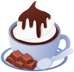 chocolate with cream