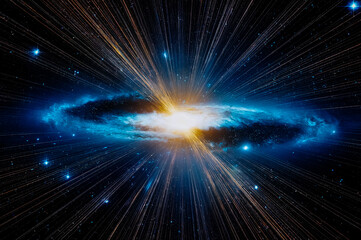 Fototapeta premium Ein Pulsar im Weltall