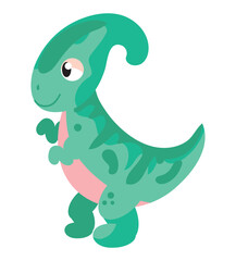 cute dinosaur green color