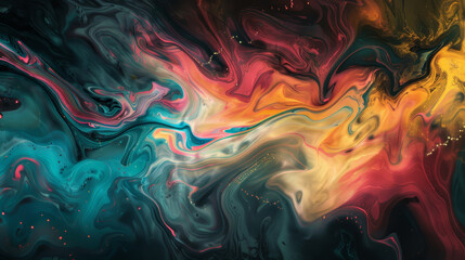 Abstract Fluid Art with Fluid Motion
