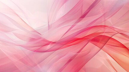 Abstract Pink and Red Swirling Lines Background