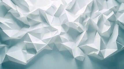 Fototapeta premium Textured White Origami Paper Background for Modern Design