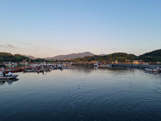 
fishing village scenery