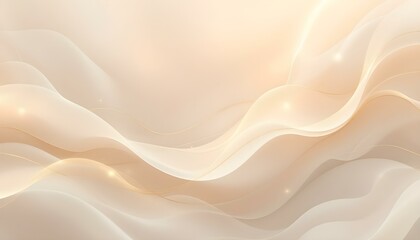 Obraz premium Abstract golden background with white and beige luxury glitter shapes. Golden lines luxury on cream color background. Luxury abstract background with golden wave line design. Soft curves, golden