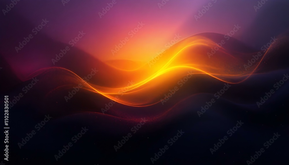 Poster Abstract grainy gradient background purple pink orange black glowing color wave dark backdrop noise texture banner poster header design. Banner poster header design with gritty gradient background