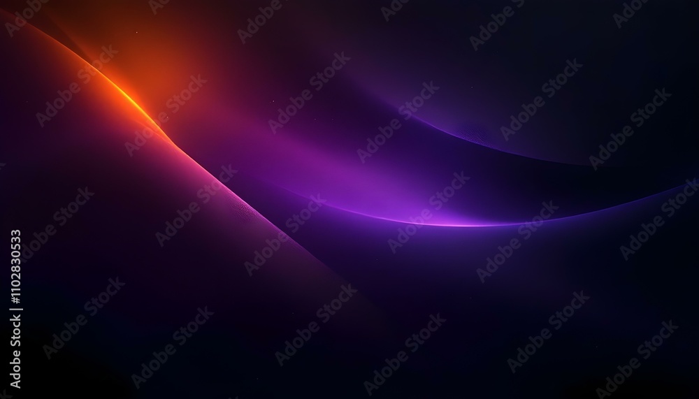 Poster abstract grainy gradient background purple pink orange black glowing color wave dark backdrop noise 