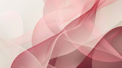 Abstract Pink and White Curved Background