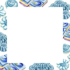 Frame Thai dessert art Thai dessert