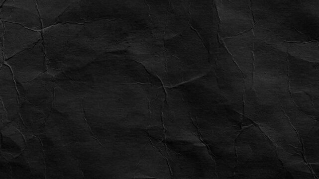 background paper texture stop motion animation. Seamless looping black crumpled paper background texture