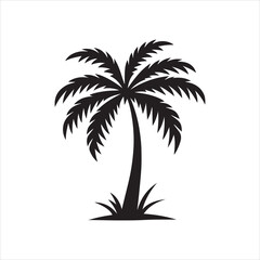 palm tree silhouette vector illustration