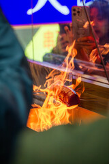 Grilled straw-roasted bonito, a signature dish from Kochi Prefecture