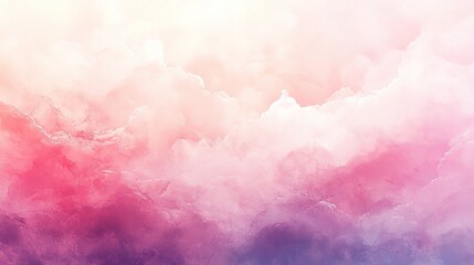 Obraz premium Soft Pastel Clouds with Pink and Purple Hues in a Dreamy Sky