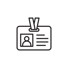 ID badge icon