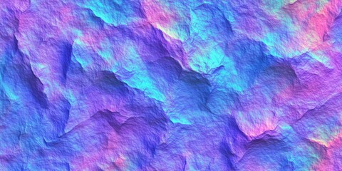 Obraz premium Abstract Digital Art Background Texture Crumpled Paper Purple Blue Green Fluid Design