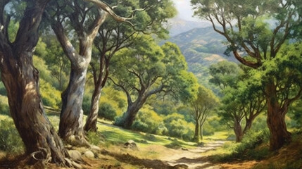 I think about healing while walking down the forest path 