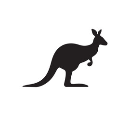 Kangaroo silhouette vector 