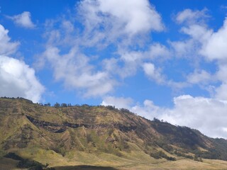 A majestic view of the Bromo Tengger Semeru National Park. The iconic