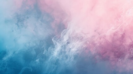 Abstract Pastel Blue and Pink Smoke Background