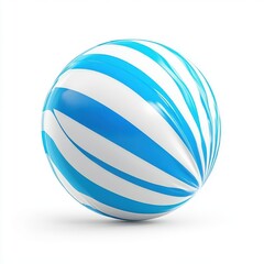 Beach ball isolated on white background