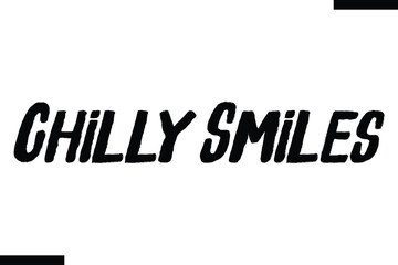 Chilly Smiles Christmas snowman quotes text typography