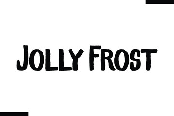 Jolly Frost Christmas snowman quotes text typography