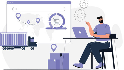 Distribution Concept Illustration