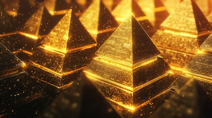 Glowing Pyramids of Gold: A Wealth of Thriving Investments