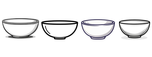 Elegant Glassware Bowl Set: Modern Kitchenware and Tableware for Creative Dining Inspiration