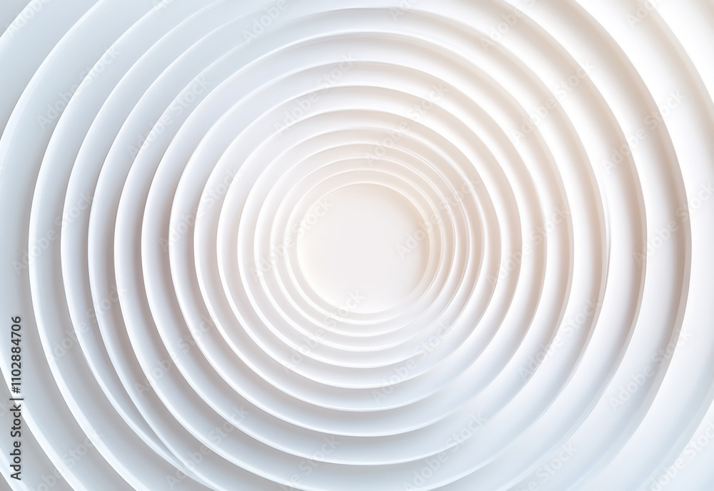 Poster a minimal banner with concentric rings, gradient fills, and a clean layout concentric linear inset w